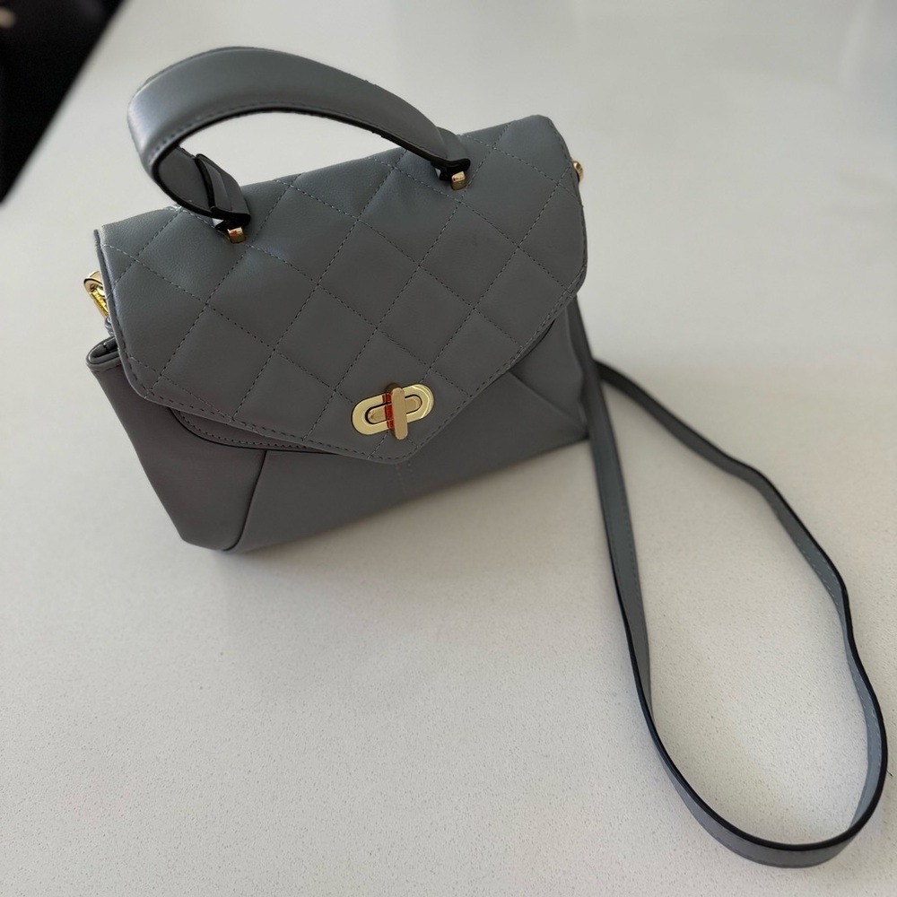 Steve Madden Slate Color Crossbody Bag Multi Compartment Pocket New With Out Tag